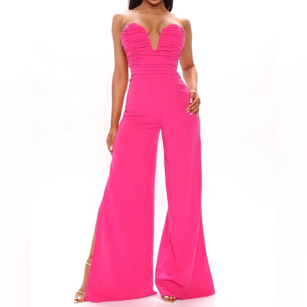 Camille Jumpsuit - Hot Pink